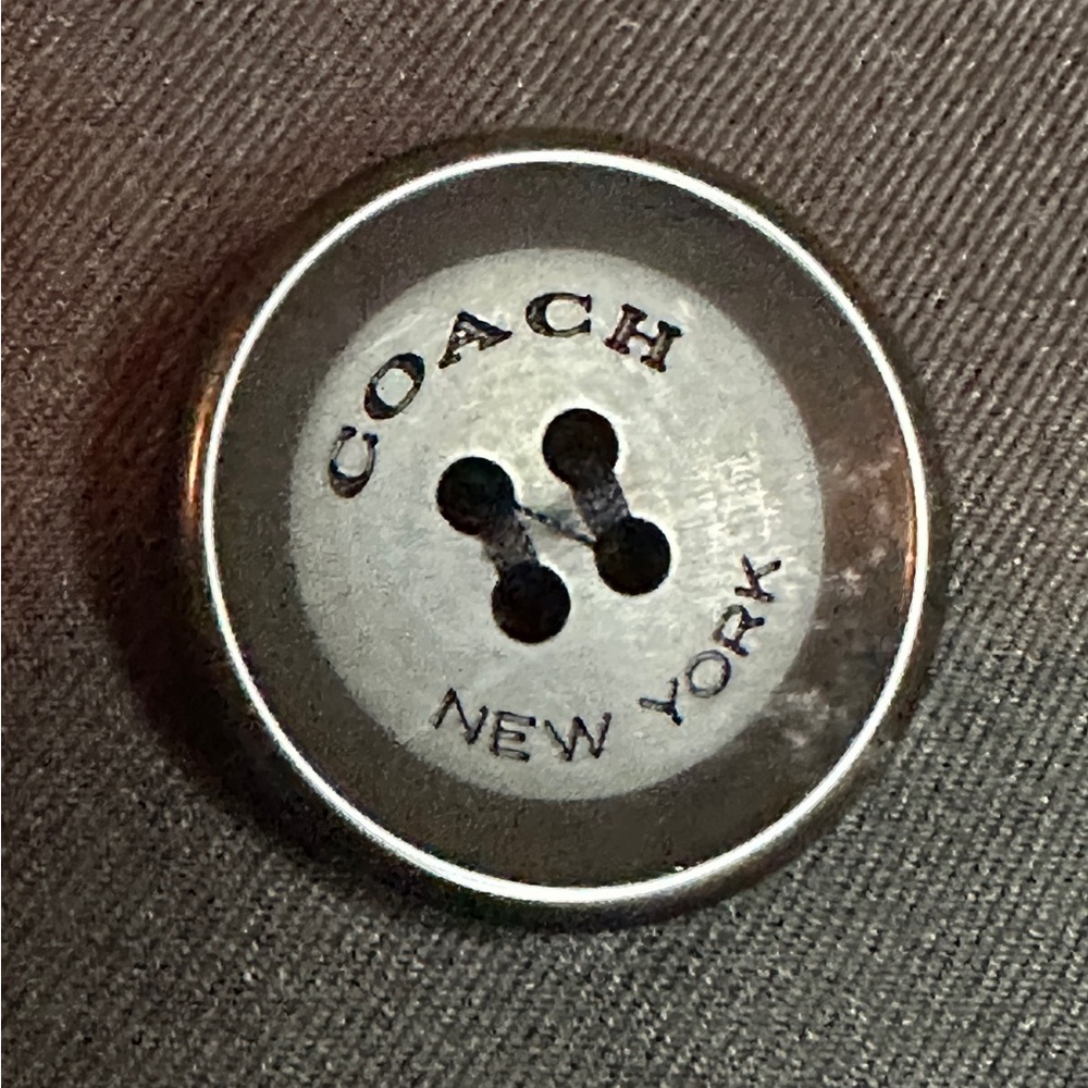 Coach Double Breasted Trench Coat (Like-New; Black; Large) - Picture 6 of 15